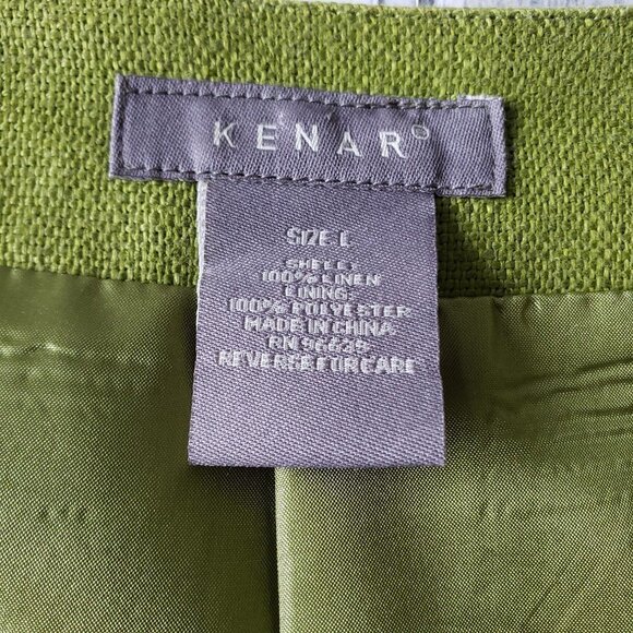 Kenar 3/4 Sleeve Green Jacket - Size 14 - Picture 3 of 6